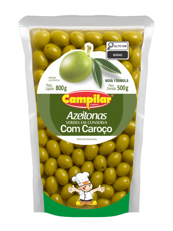 7133 - AZEITONA VD POUCH CAMPILAR 500G