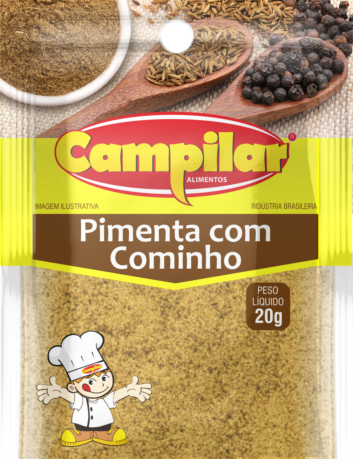 PIMENTA-DO-REINO  C/ COMINHO EM PÓ CAMPILAR 20 G