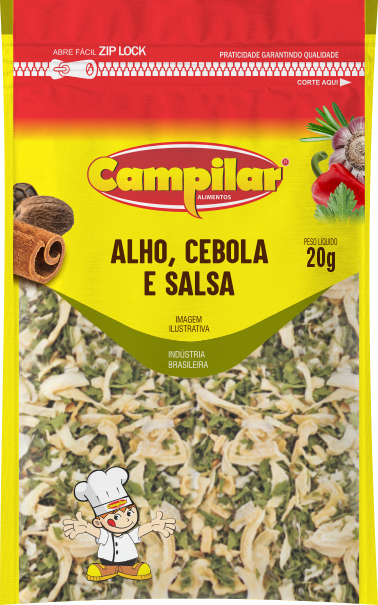 ALHO CEBOLA E SALSA PREMIUM CAMPILAR 20 G