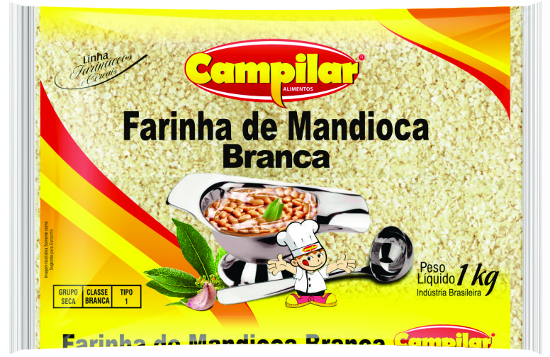 FARINHA DE MANDIOCA BRANCA CAMPILAR 1KG