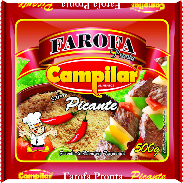 FAROFA DE MANDIOCA PICANTE CAMPILAR 500G