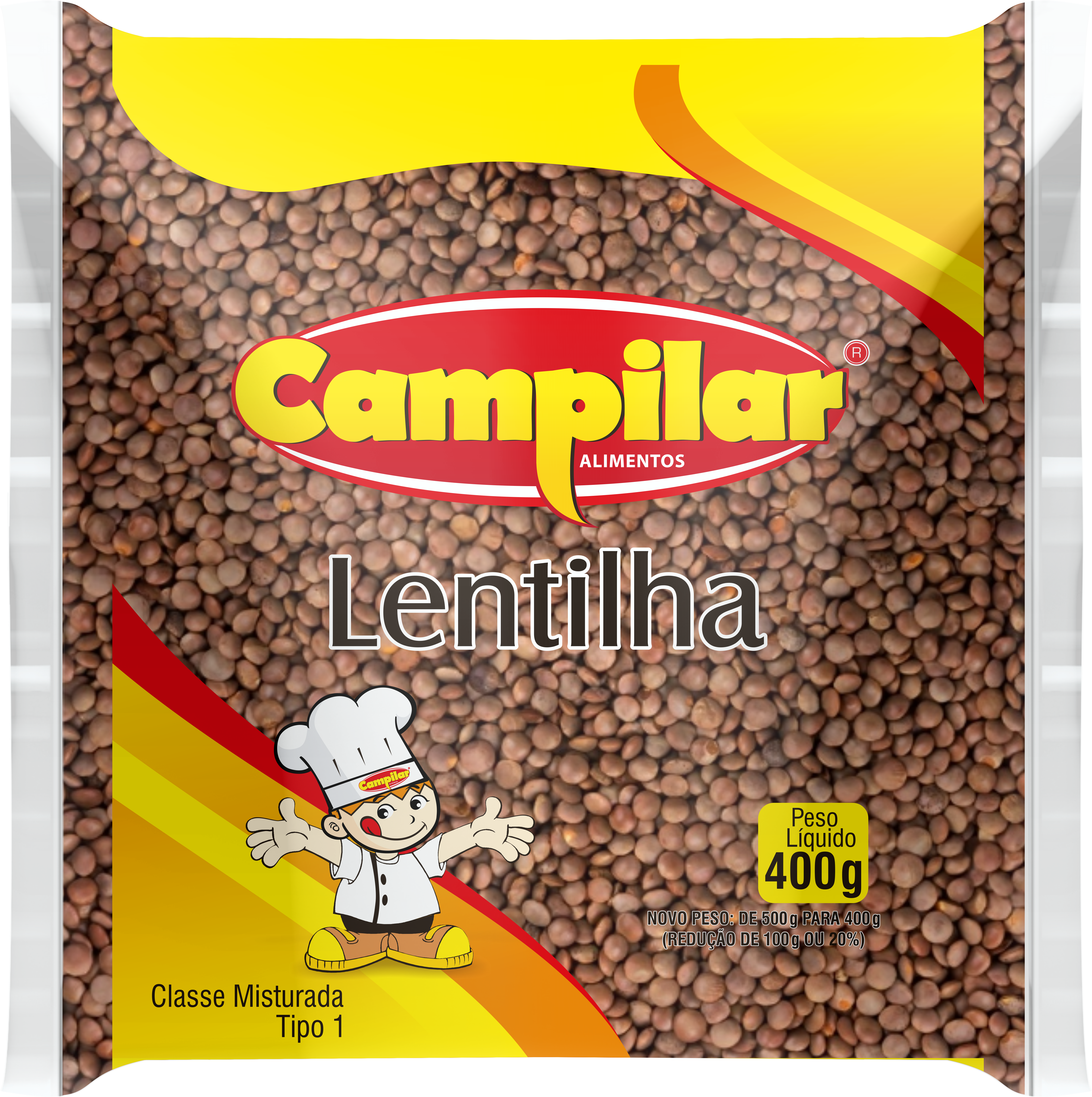 LENTILHA CAMPILAR 400G