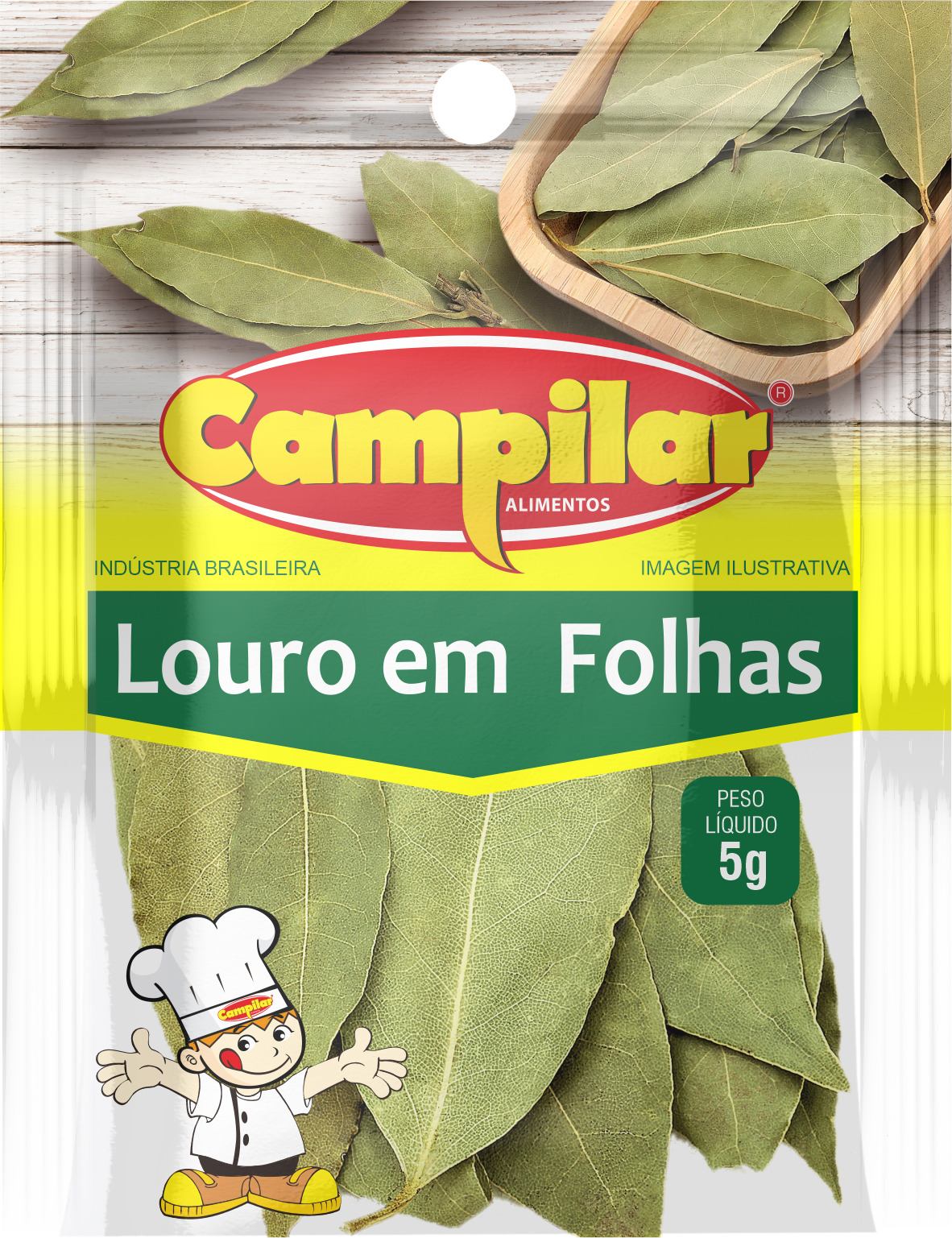 LOURO EM FOLHAS CAMPILAR 3 G