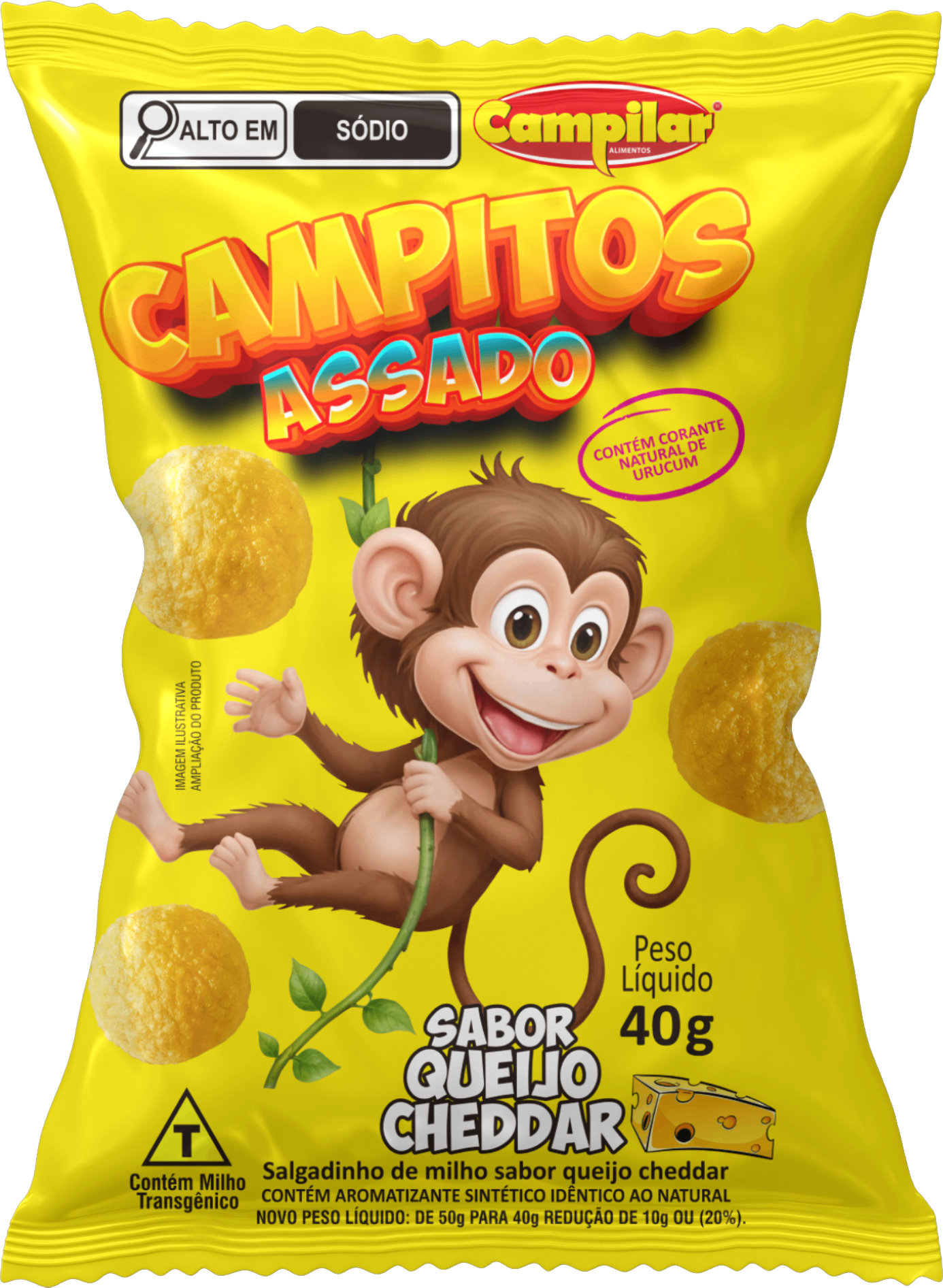 SALGADINHO CAMPITOS QUEIJO 40G