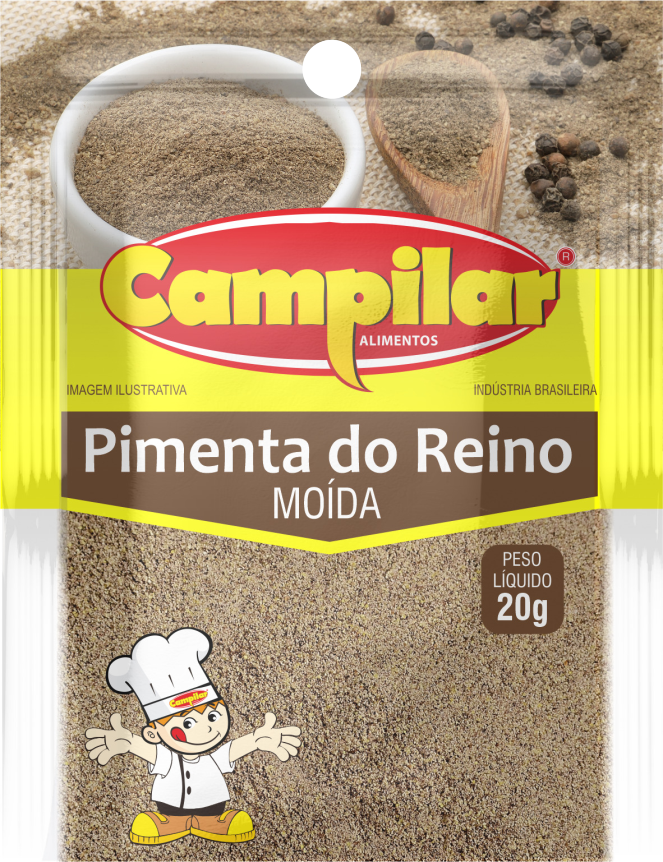 PIMENTA-DO-REINO MOÍDA CAMPILAR 20 G