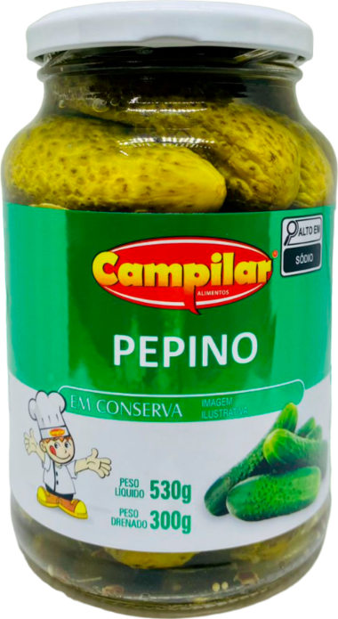 PEPINO EM CONSERVA CAMPILAR 300G