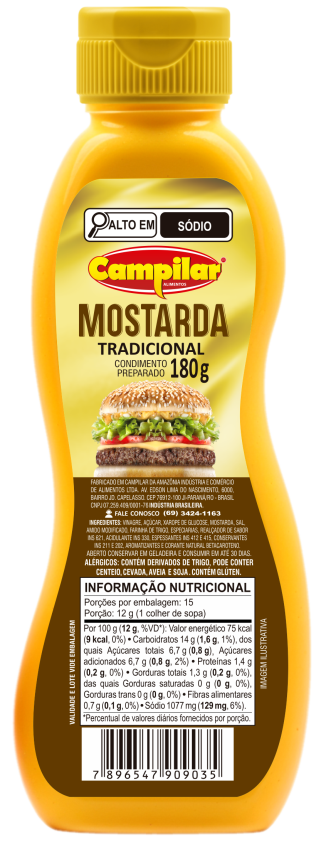 MOSTARDA CAMPILAR 180G