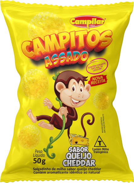 Salgadinho Campitos Sabor Queijo 50g