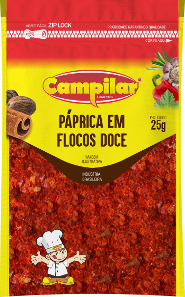 PÁPRICA FLOCOS DOCE PREMIUM CAMPILAR 25G