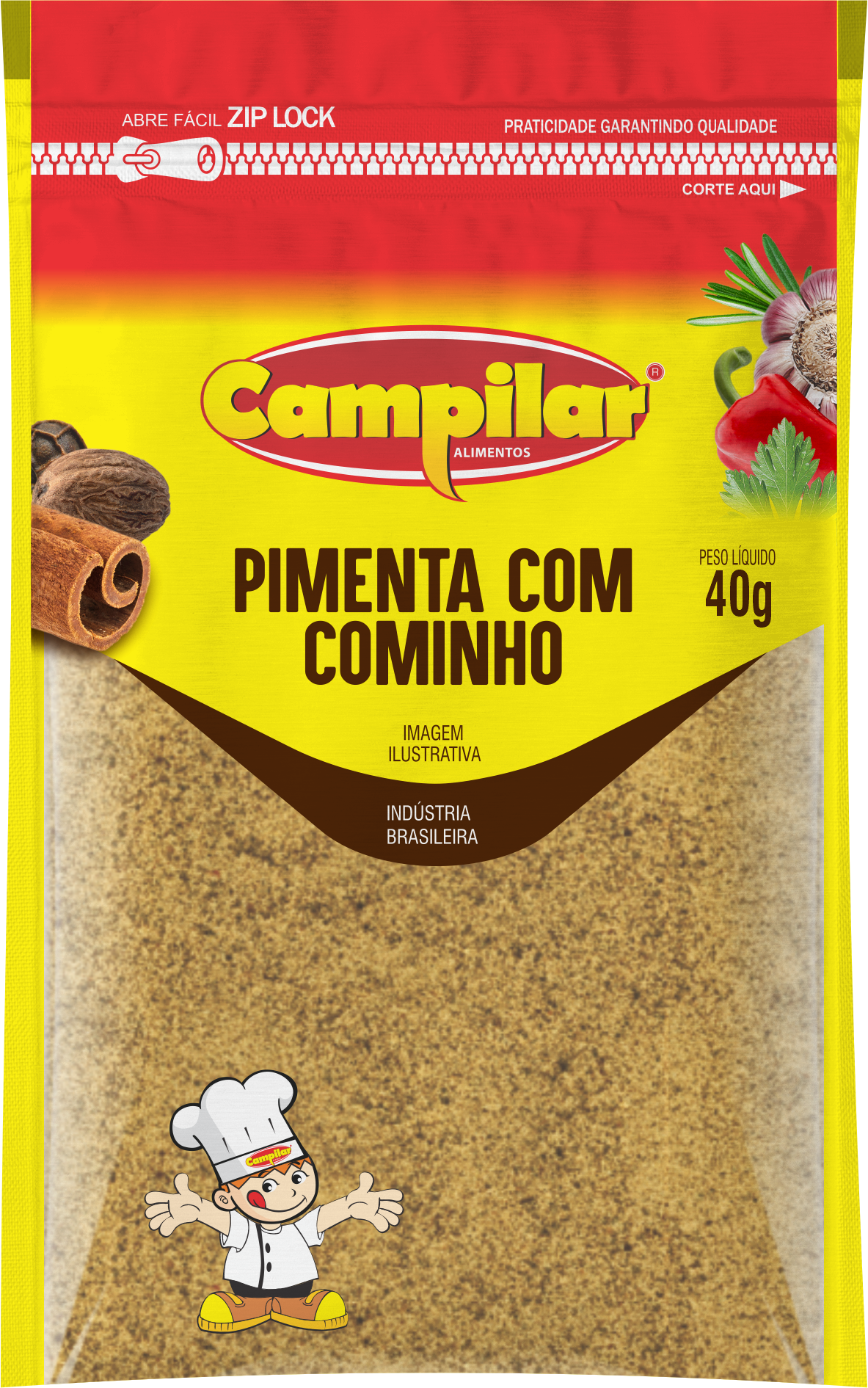 PIMENTA-DO-REINO C/ COMINHO PREMIUM CAMPILAR 40G