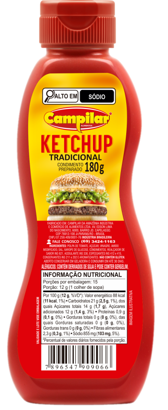 KETCHUP TRADICIONAL CAMPILAR 180G