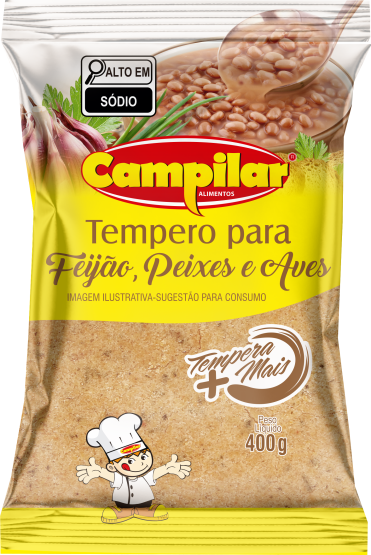 TEMPERO CASEIRO FEIJÃO, PEIXES E AVES 400G