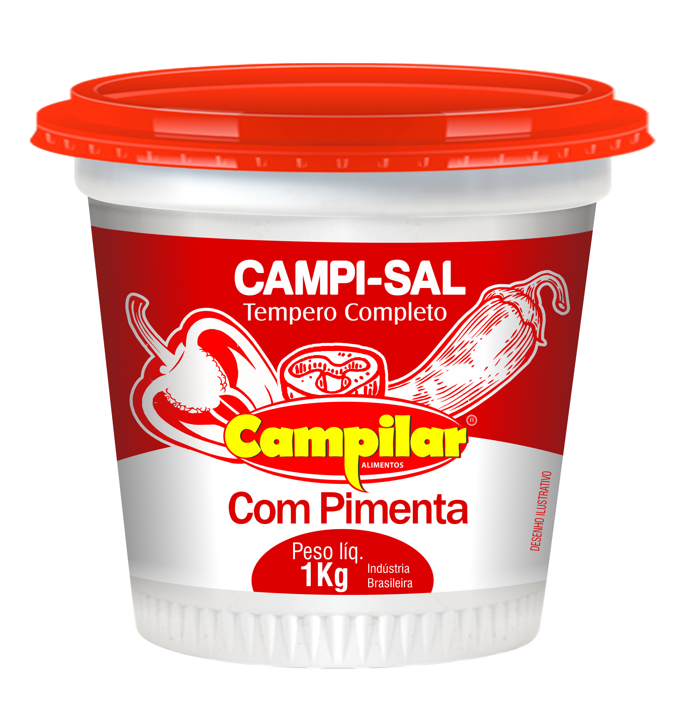 TEMPERO POTE COM PIMENTA 1KG