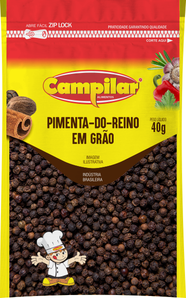 PIMENTA-DO-REINO EM GRÃO PREMIUM CAMPILAR 40 G