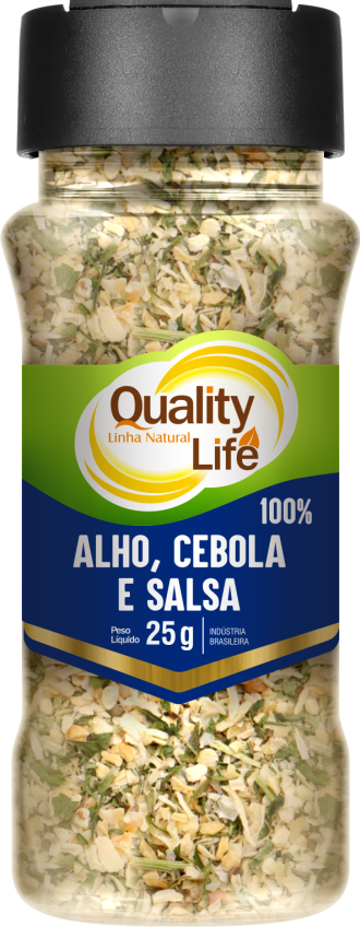 ALHO, SALSA E CEBOLA QUALITY LIFE  25G