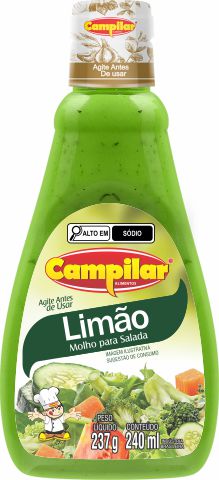 MOLHO SALADA LIMÃO CAMPILAR 240ML