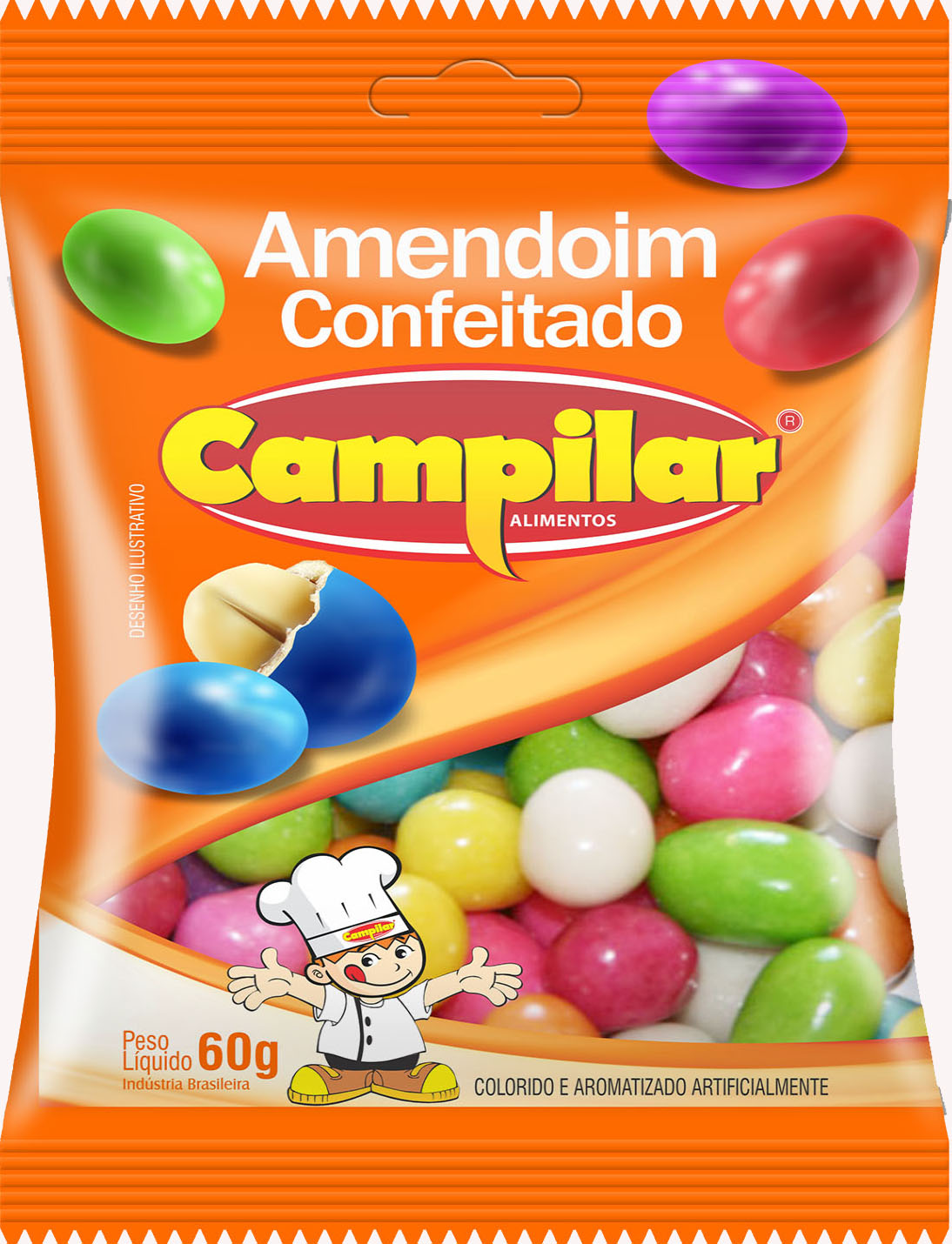 AMENDOIM CONFEITADO CAMPILAR 60G