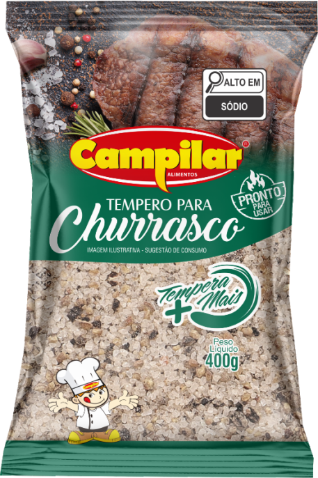 TEMPERO CASEIRO CHURRASCO CAMPILAR 400 G