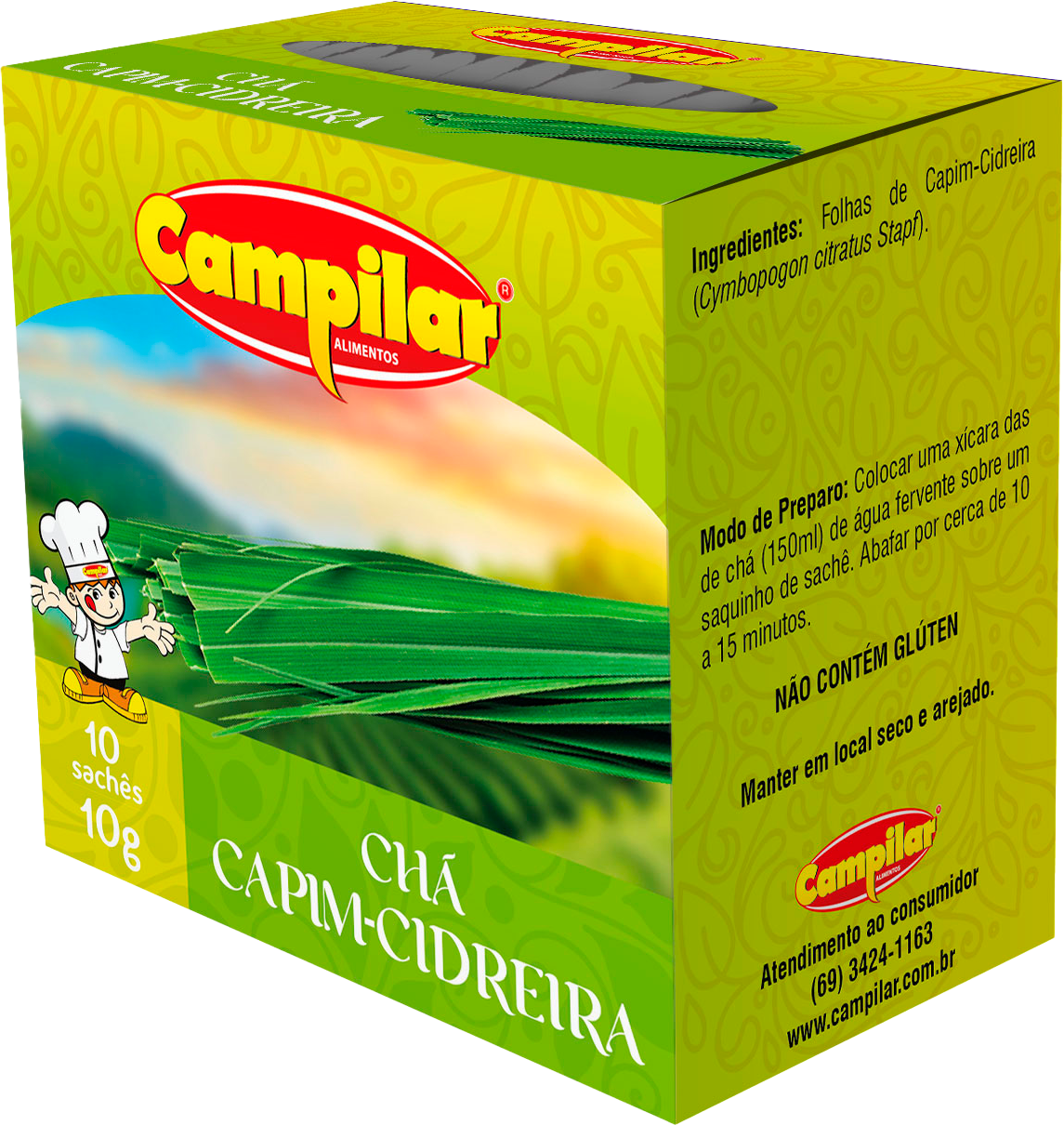 CHÁ CAPIM-CIDREIRA CAMPILAR 10 G