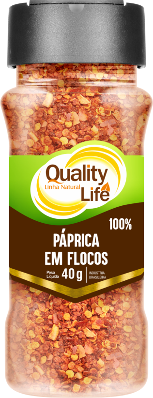 PÁPRICA EM FLOCOS QUALITY LIFE 40G