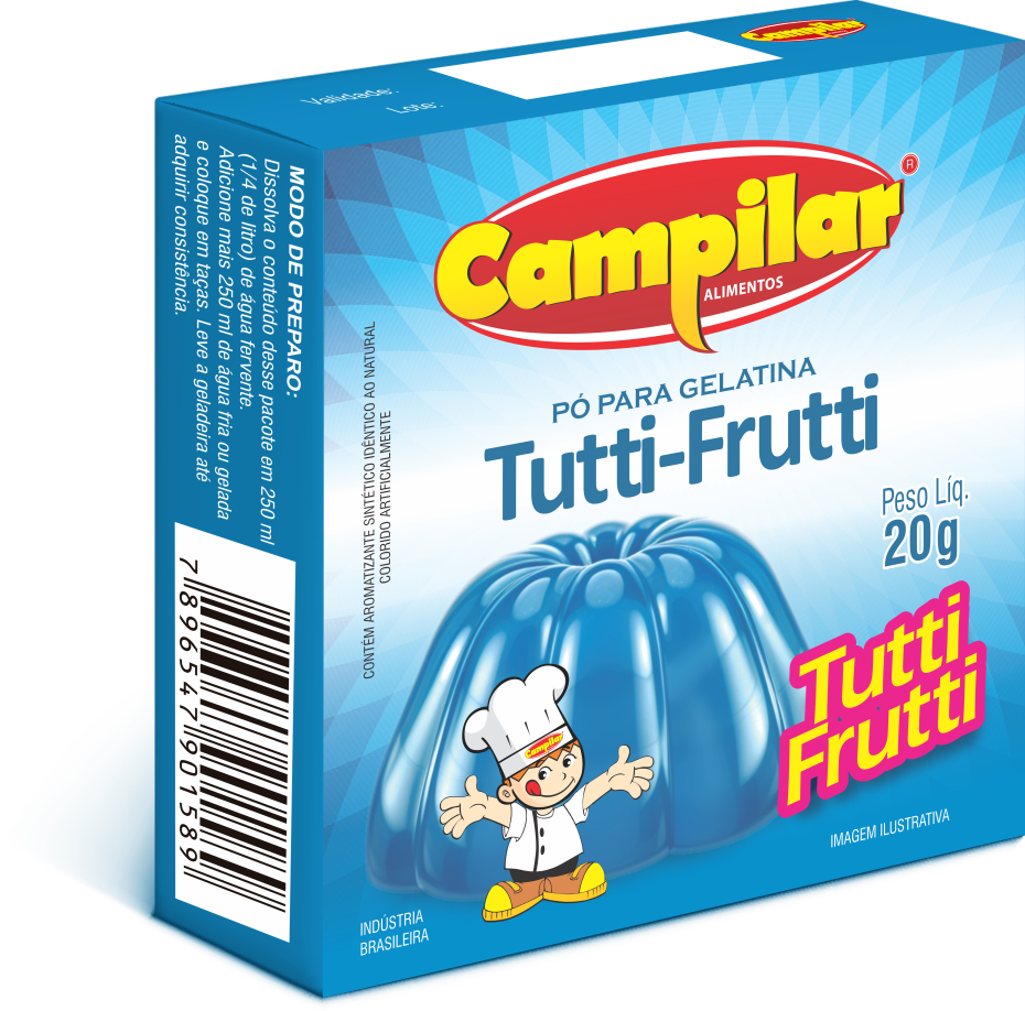 GELATINA TUTTI FRUTTI CAMPILAR 20G