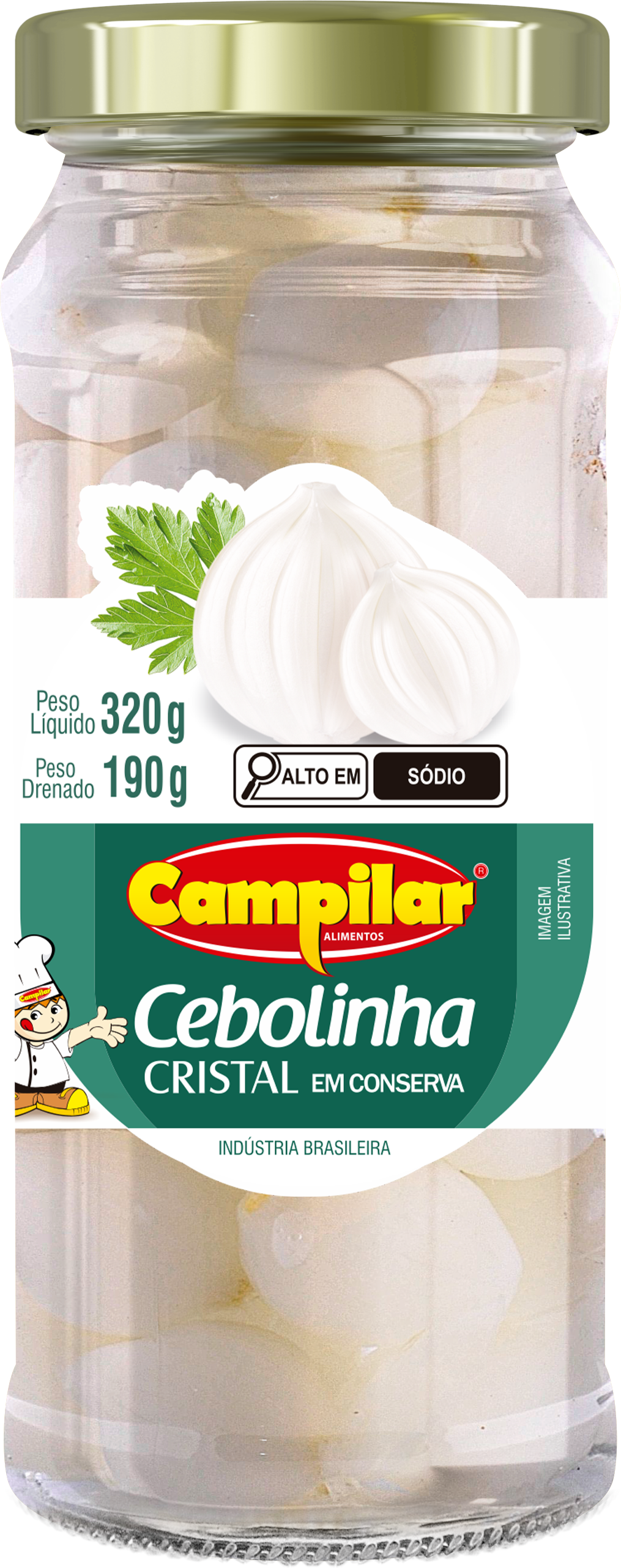 CEBOLINHA EM CONSERVA CAMPILAR 190G