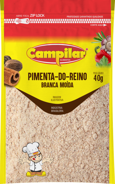 PIMENTA-DO-REINO BRANCA MOÍDA PREMIUM 40G