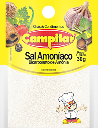 BICARBONATO DE AMÔNIA CAMPILAR 30 G