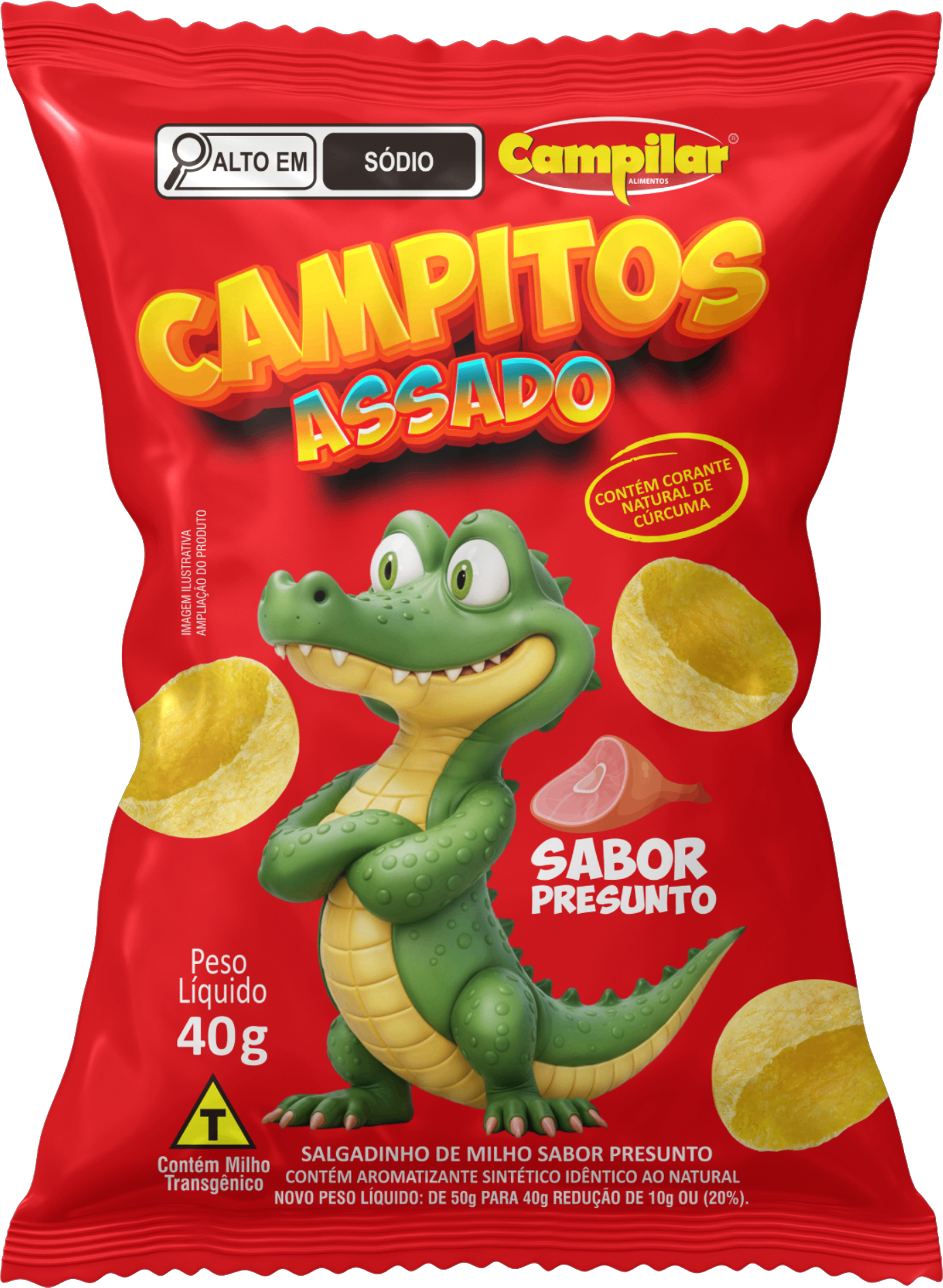SALGADINHO CAMPITOS PRESUNTO 40G