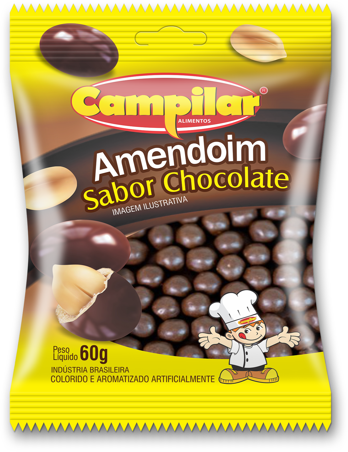 AMENDOIM CHOCOLATE CAMPILAR 60G