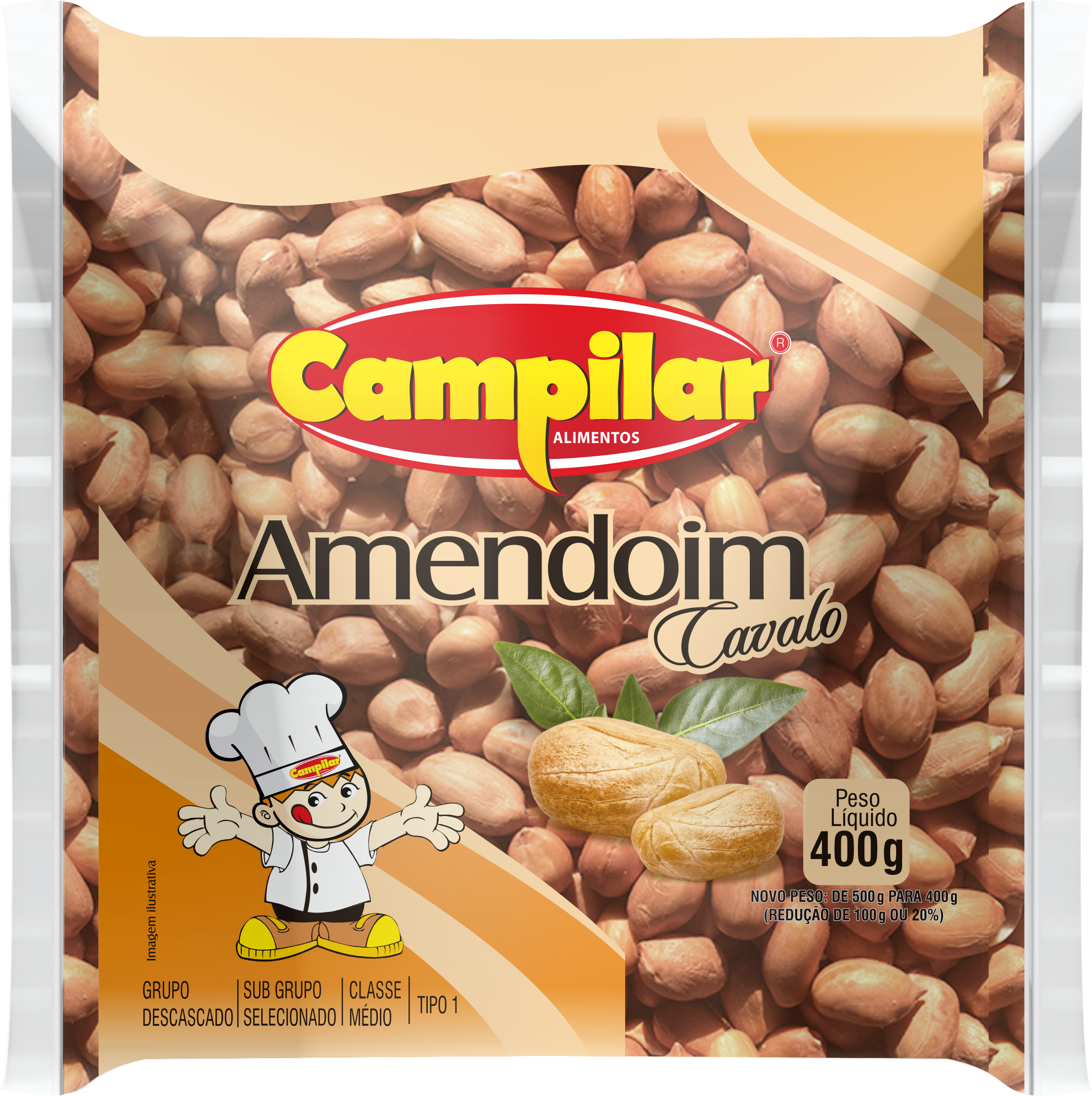 AMENDOIM CAVALO CAMPILAR 400G