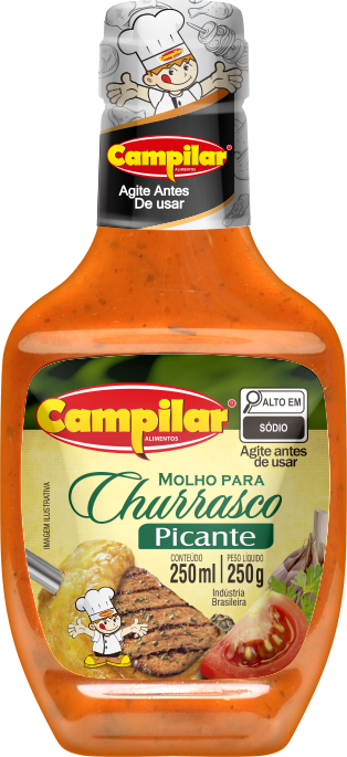 MOLHO CHURRASCO PICANTE CAMPILAR 250ML