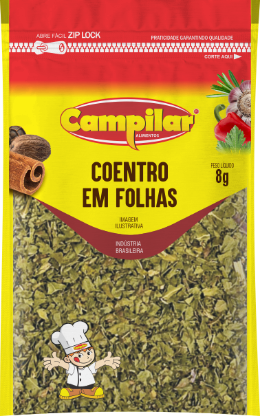 COENTRO FOLHAS PREMIUM CAMPILAR 8G