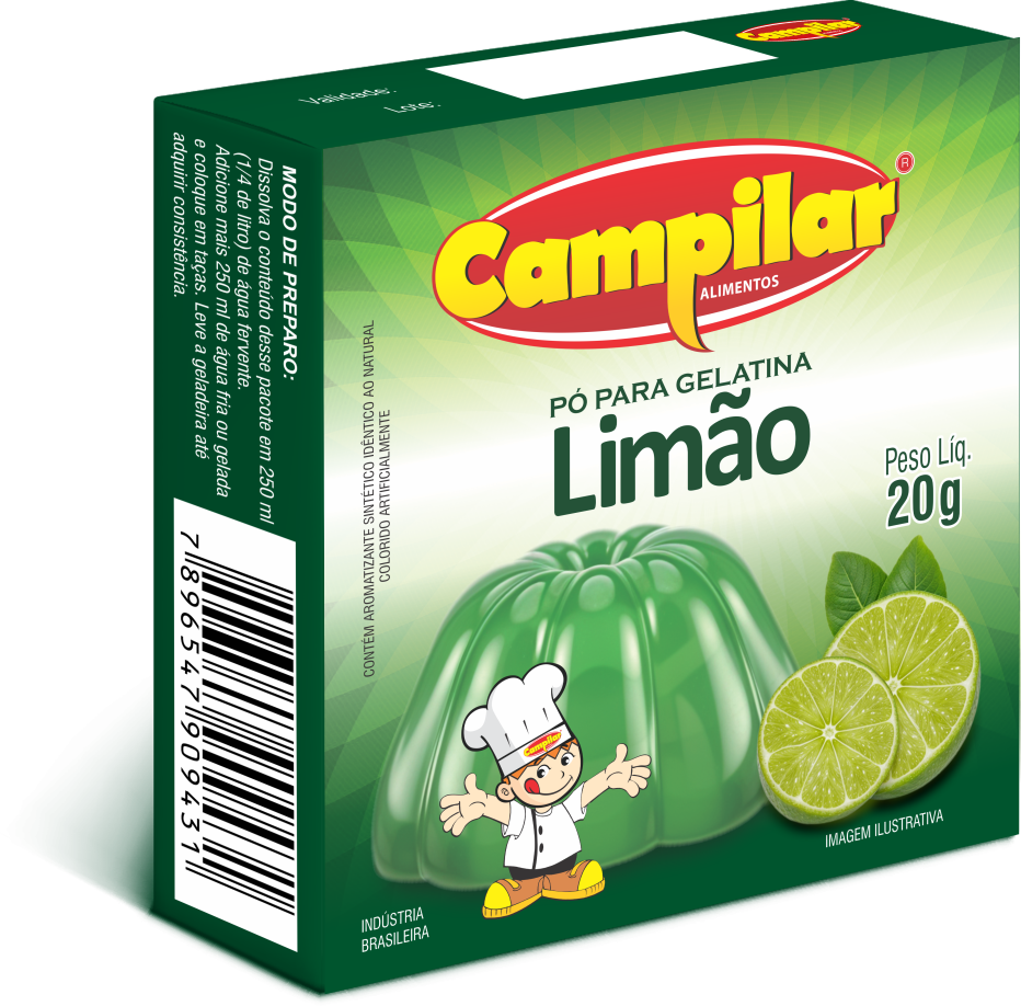 GELATINA LIMÃO CAMPILAR 20G