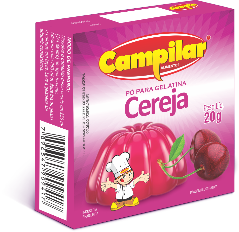 GELATINA CEREJA CAMPILAR 20G