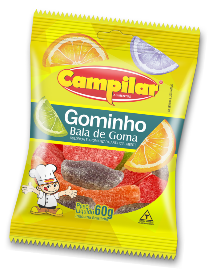 BALAS DE GOMA GOMINHOS CAMPILAR 60G