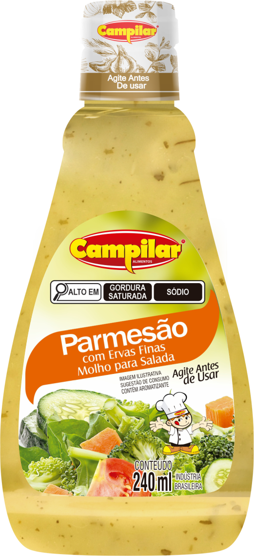 MOLHO SALADA PARMESÃO CAMPILAR 240ML