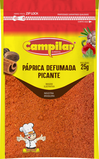 PÁPRICA DEFUMADA PICANTE PREMIUM CAMPILAR 25G