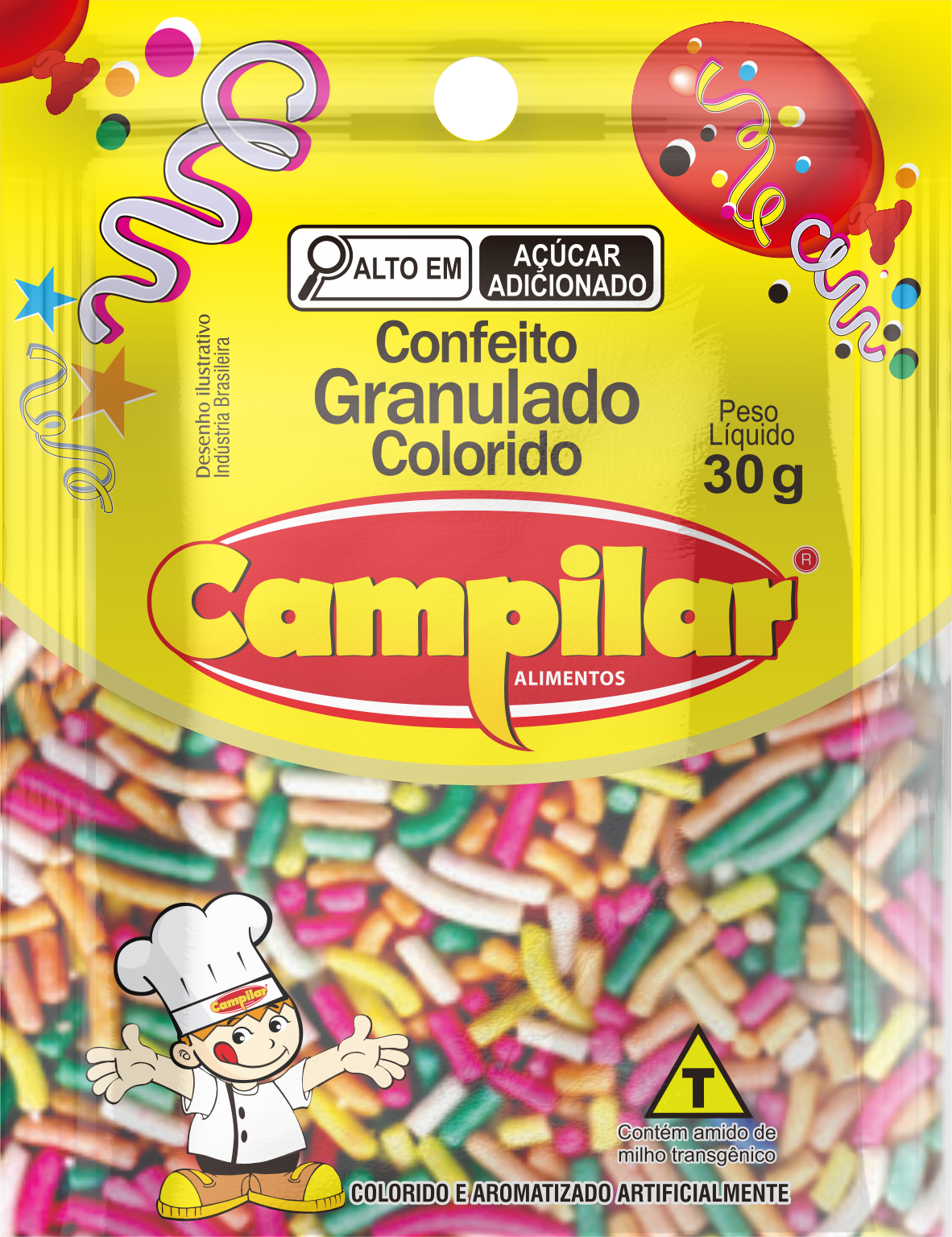 GRANULADO COLORIDO CAMPILAR 30 G