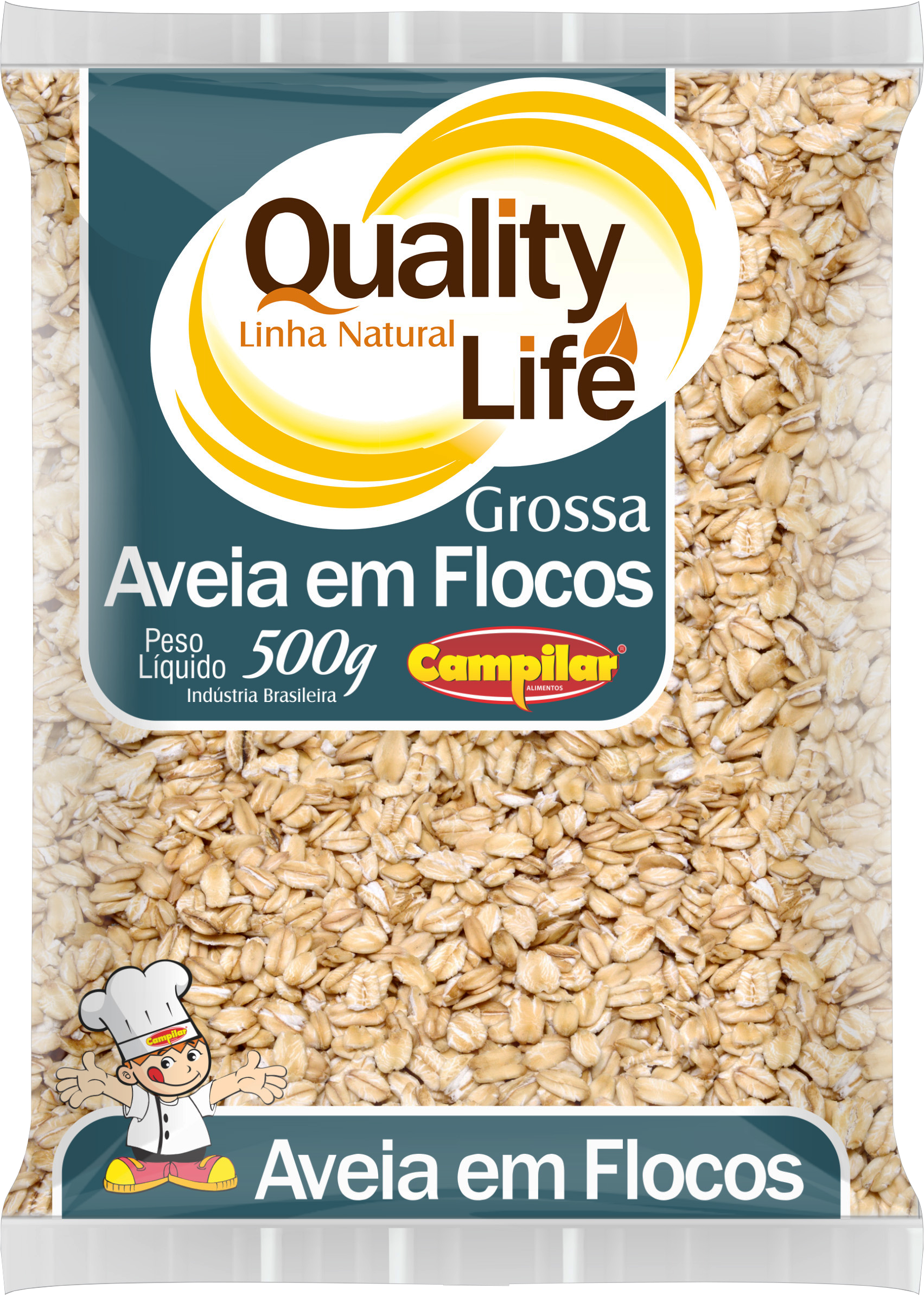 AVEIA EM FLOCOS GROSSA  CAMPILAR 500G