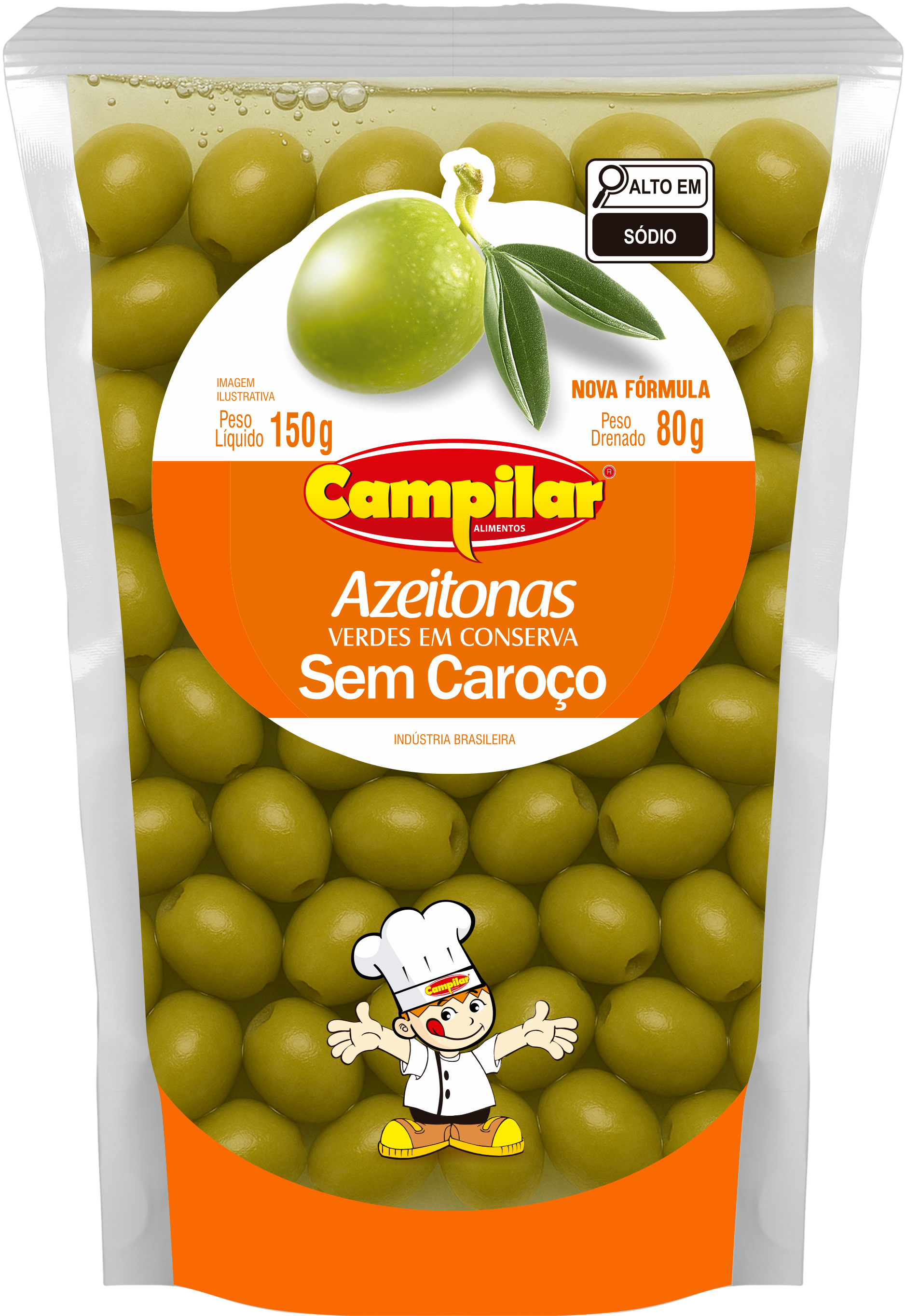 AZEITONA S/ CAROCO POUCH CAMPILAR 80G