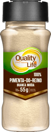 PIMENTA-DO-REINO BRANCA MOÍDA 55G QUALITY LIFE